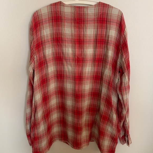 Free People/CP Shades red flannel tunic - Picture 6 of 6